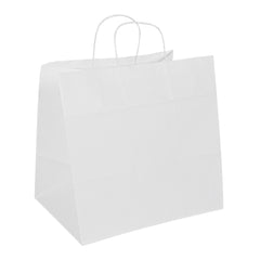 Saving Nature White Paper Retail Bag - with Handles - 12 1/2