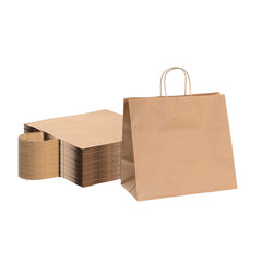 Saving Nature Kraft Paper Retail Bag - with Handles - 14 1/4