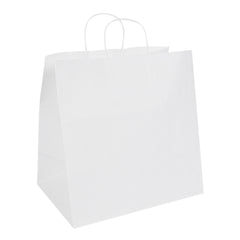 Saving Nature White Paper Retail Bag - with Handles - 14 1/4
