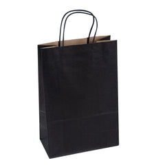Saving Nature Black Paper Retail Bag - with Handles - 7 3/4