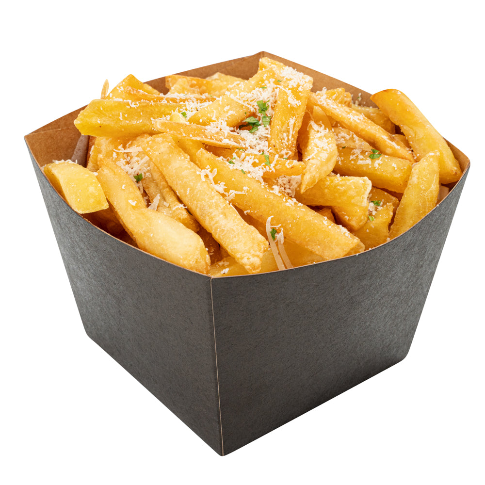 Bio Tek Square Black Paper Snack Box - 4 1/4" x 4 1/4" x 3 1/4" - 200 count box