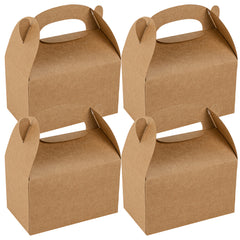 Bio Tek Kraft Paper Gable Box / Lunch Box - Greaseproof - 6