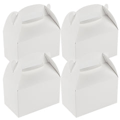 Bio Tek White Paper Gable Box / Take Out Container - Greaseproof - 6