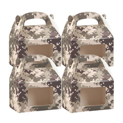 Bio Tek Camouflage Paper Gable Box / Lunch Box - with Window - 4