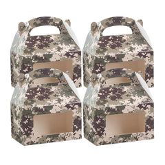 Bio Tek Camouflage Paper Gable Box / Lunch Box - with Window - 6