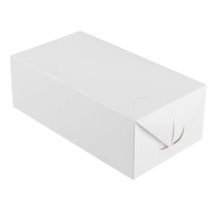 Bio Tek 71 oz White Paper Lunch / Chicken Box - with Fast Top - 8 3/4