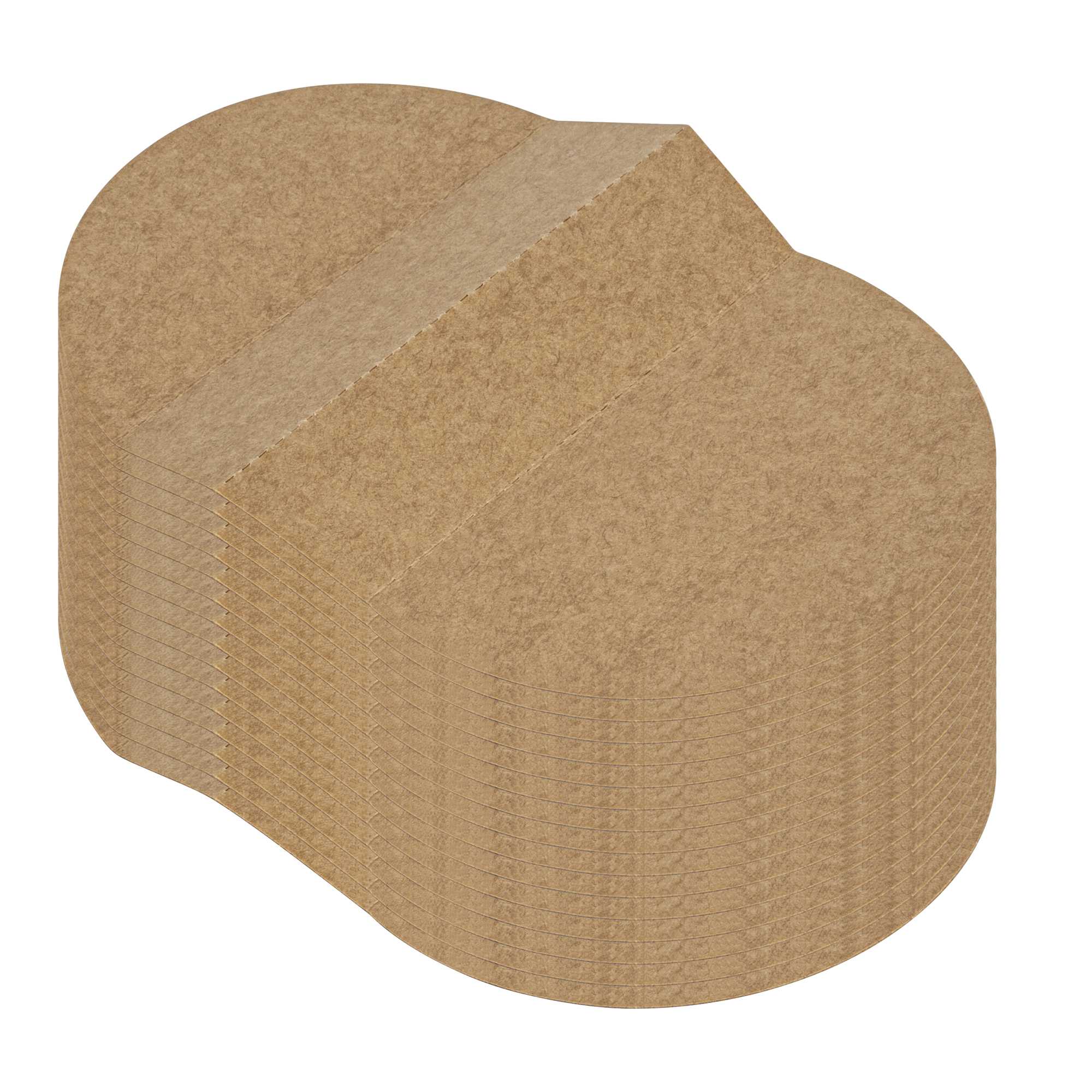 Bio Tek Kraft Paper 2-Compartment Insert - Fits 17, 25, 33 and 34 oz Containers - 200 count box