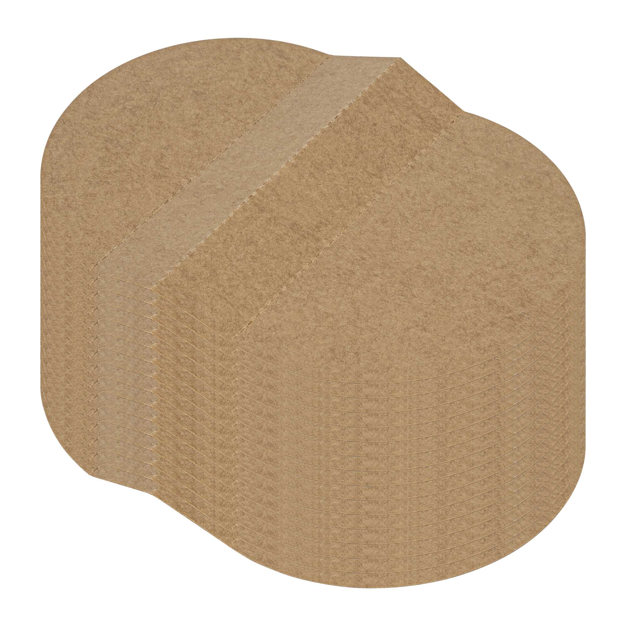 Bio Tek Kraft Paper 2-Compartment Insert - Fits 22, 37 and 42 oz Containers - 200 count box