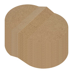 Bio Tek Kraft Paper 2-Compartment Insert - Fits 22, 37 and 42 oz Containers - 50 count box