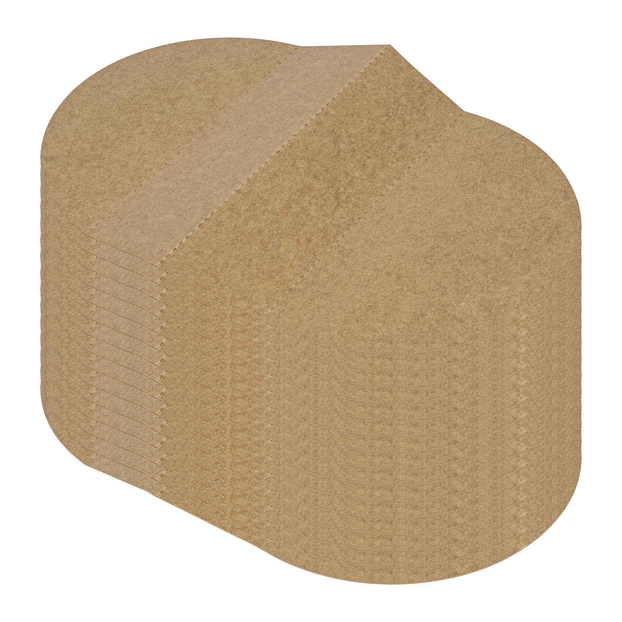 Bio Tek Kraft Paper 2-Compartment Insert - Fits 45 oz Containers - 50 count box