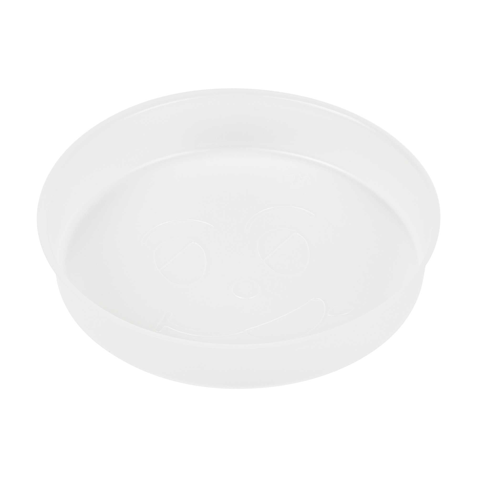 Bio Tek 12 oz White Plastic Insert Tray - Fits 17-45 oz Containers - 200 count box