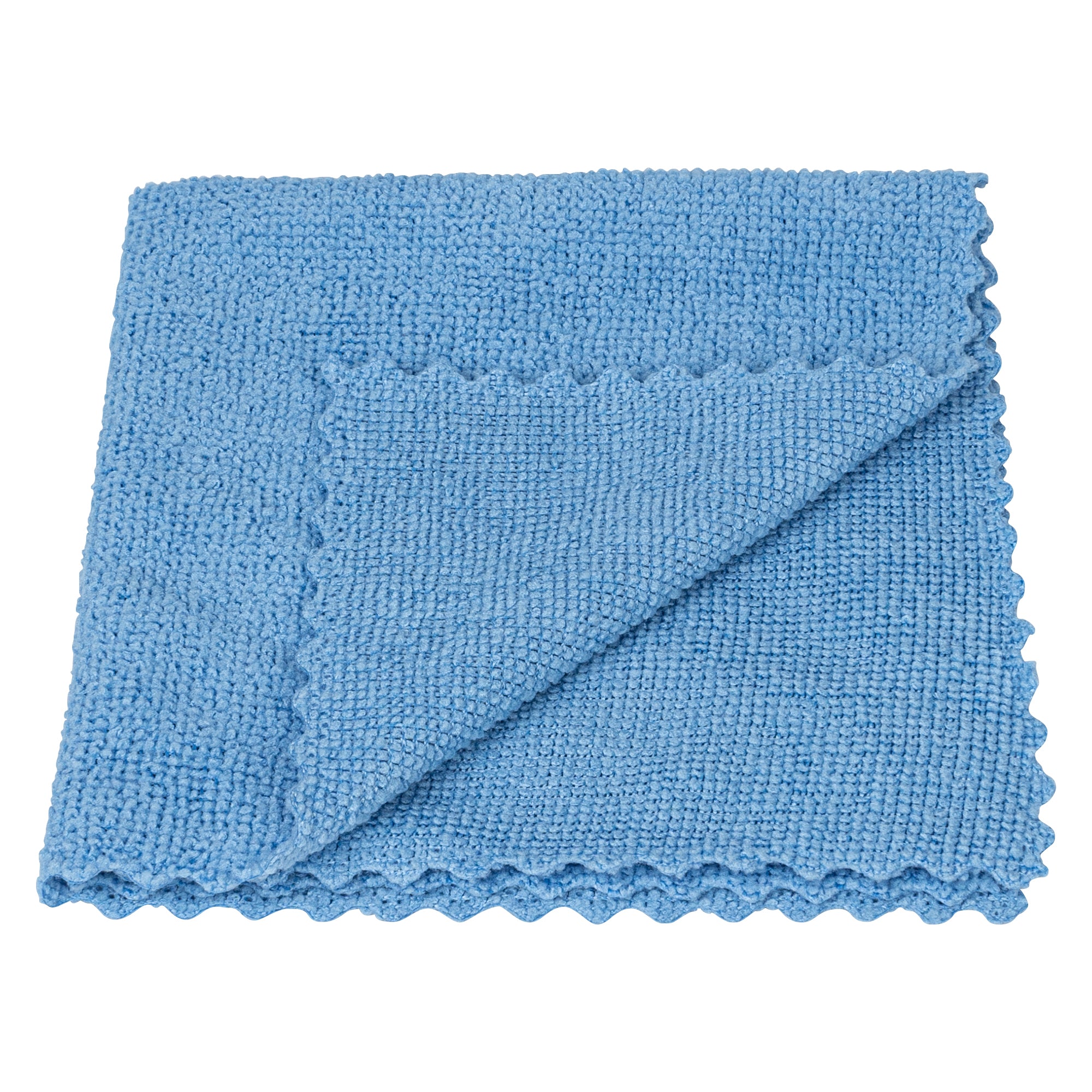 Clean Tek Professional Blue Microfiber Rags In A Box - 11 3/4" x 11 3/4" - 25 count box