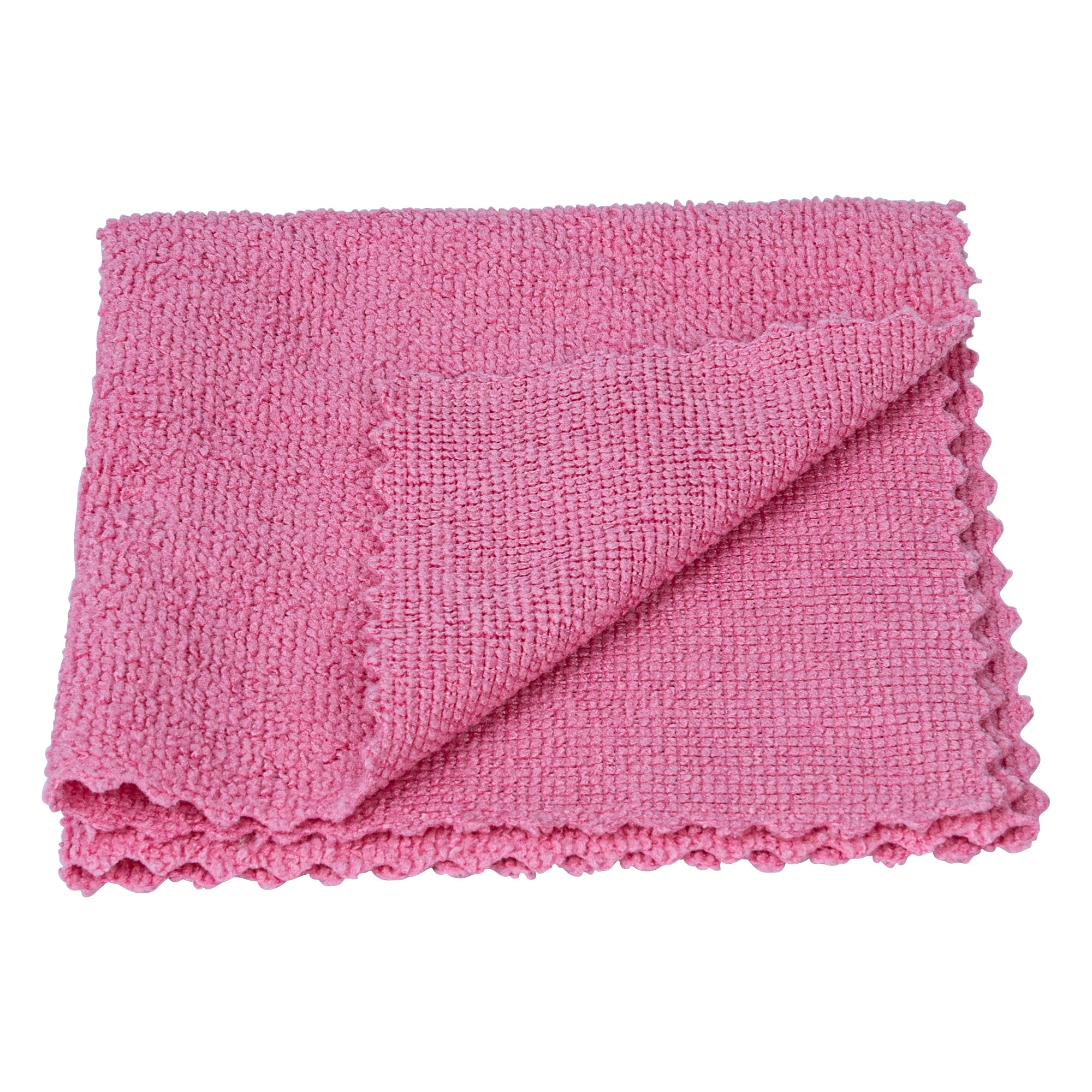 Clean Tek Professional Pink Microfiber Rags In A Box - 11 3/4" x 11 3/4" - 25 count box