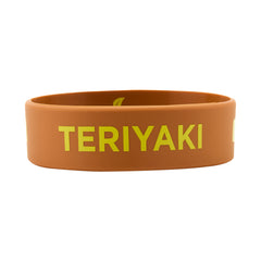 First In First Out Brown Silicone Teriyaki Label Band - Fits 16, 20 and 24 oz Squeeze Bottles - 10 count box