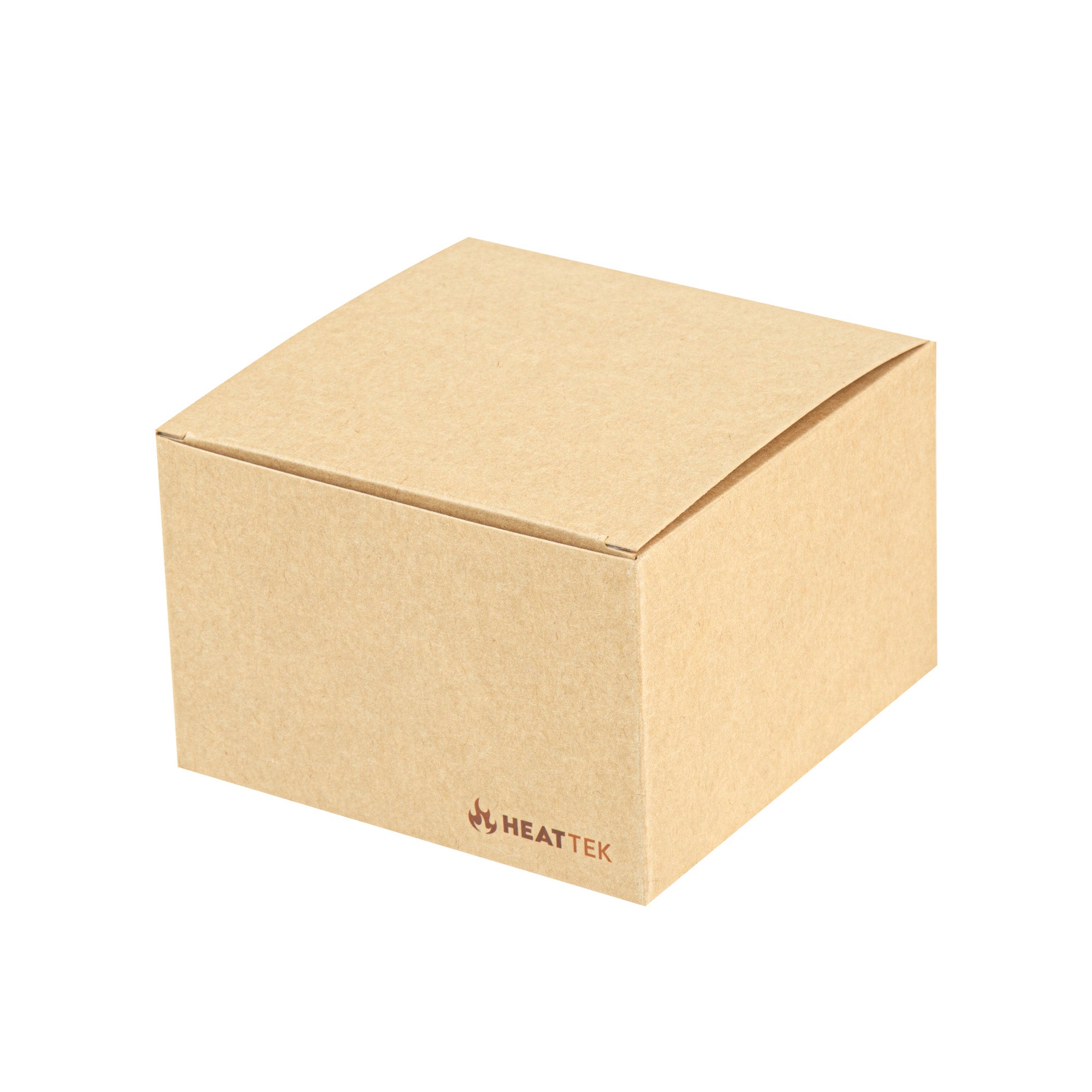 Heat Tek Kraft Paper Take Out Container - Oven-Safe, with Tuck Top - 4 1/2" x 4 1/2" x 3" - 100 count box
