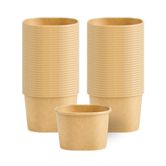 Coppetta 4 oz Square Kraft Paper To Go Cup - 3