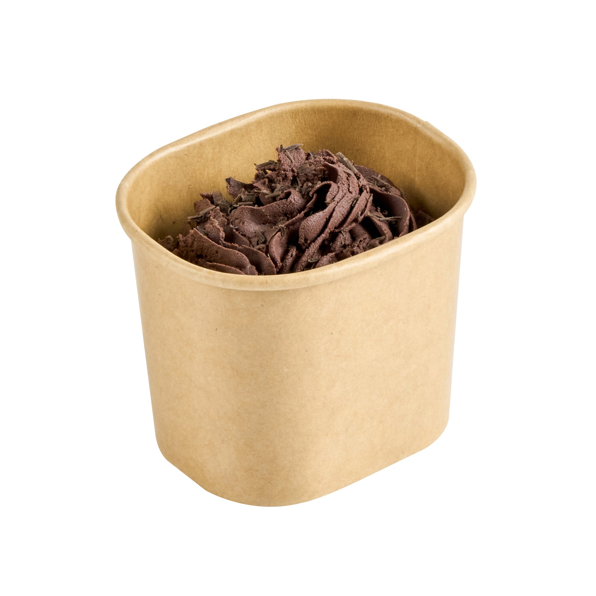 Coppetta 5 oz Square Kraft Paper To Go Cup - 3" x 2 1/2" x 2 1/4" - 50 count box