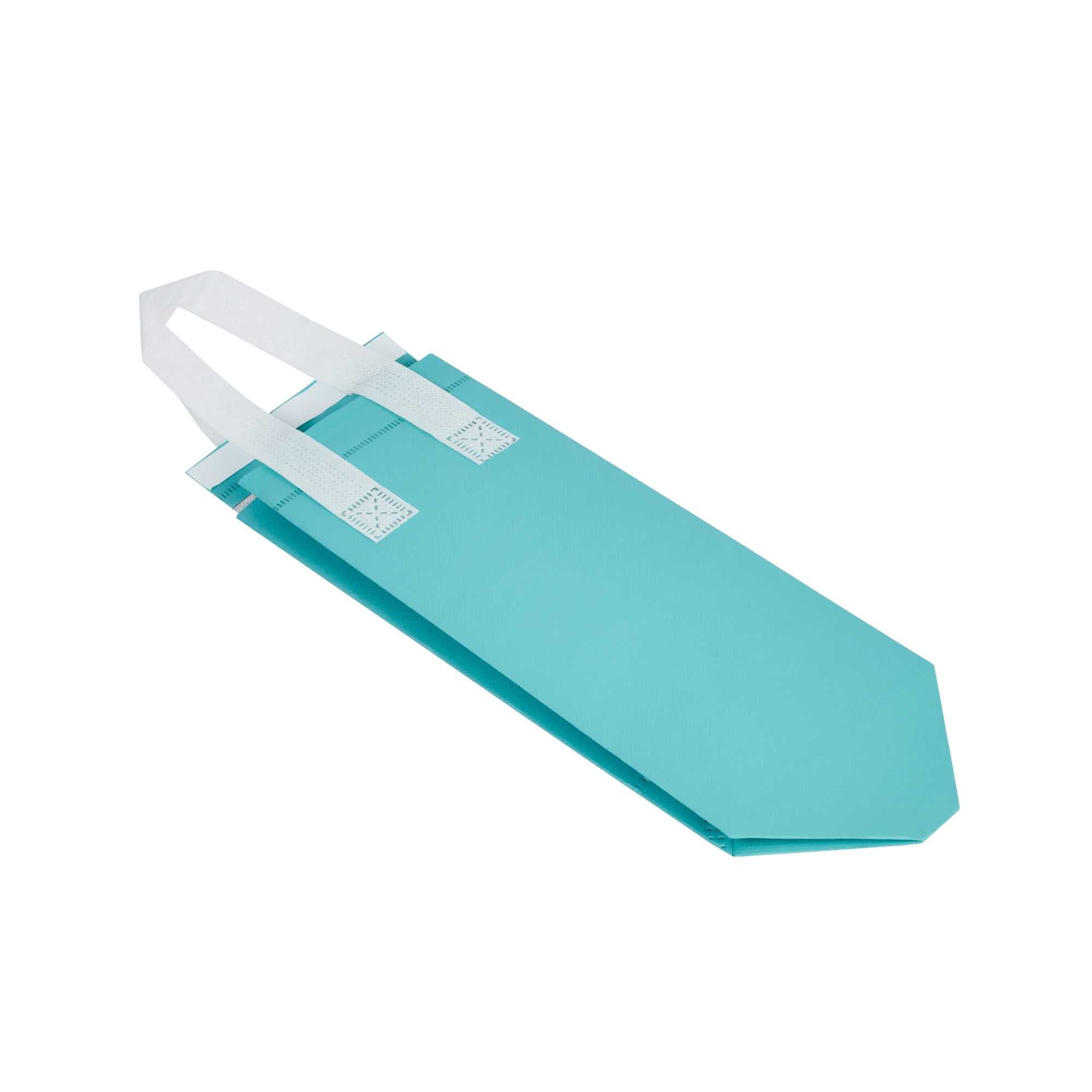 Bag Tek Teal Insulated Take Out Bag - Tamper-Evident - 4 3/4" x 4" x 11" - 500 count box