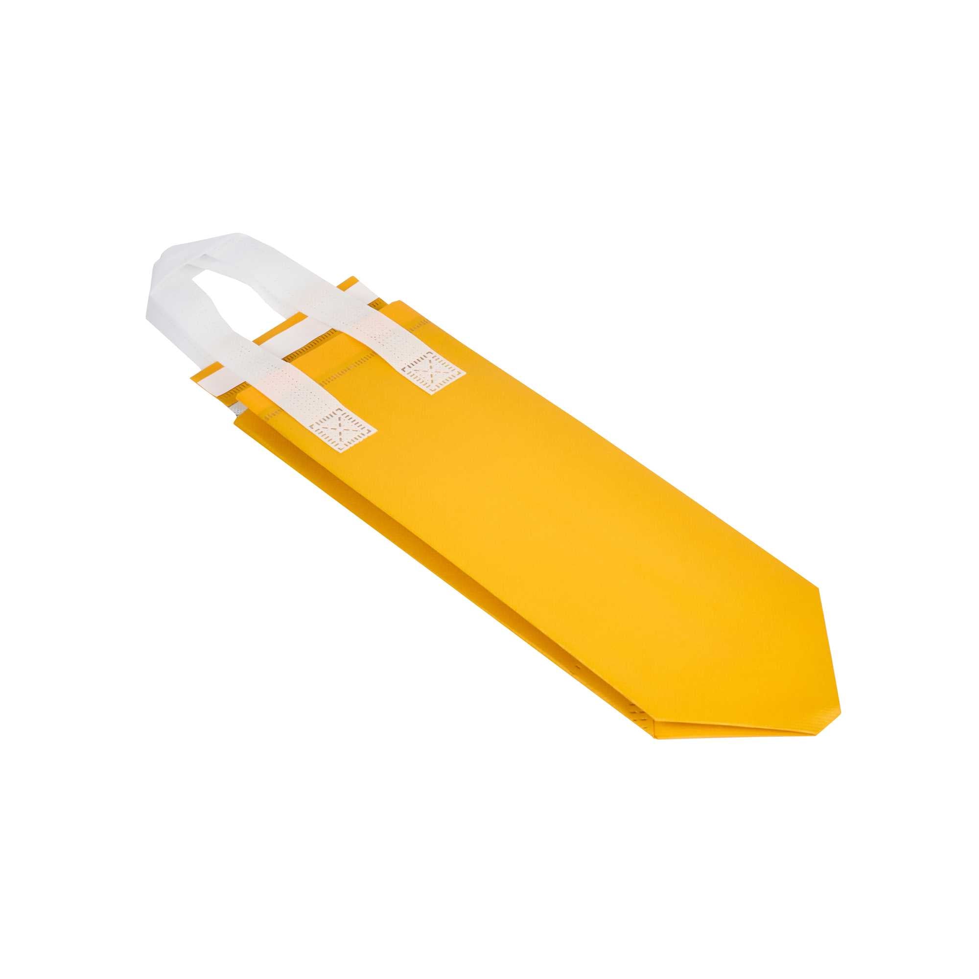 Bag Tek Yellow Insulated Take Out Bag - Tamper-Evident - 4 3/4" x 4" x 11" - 500 count box