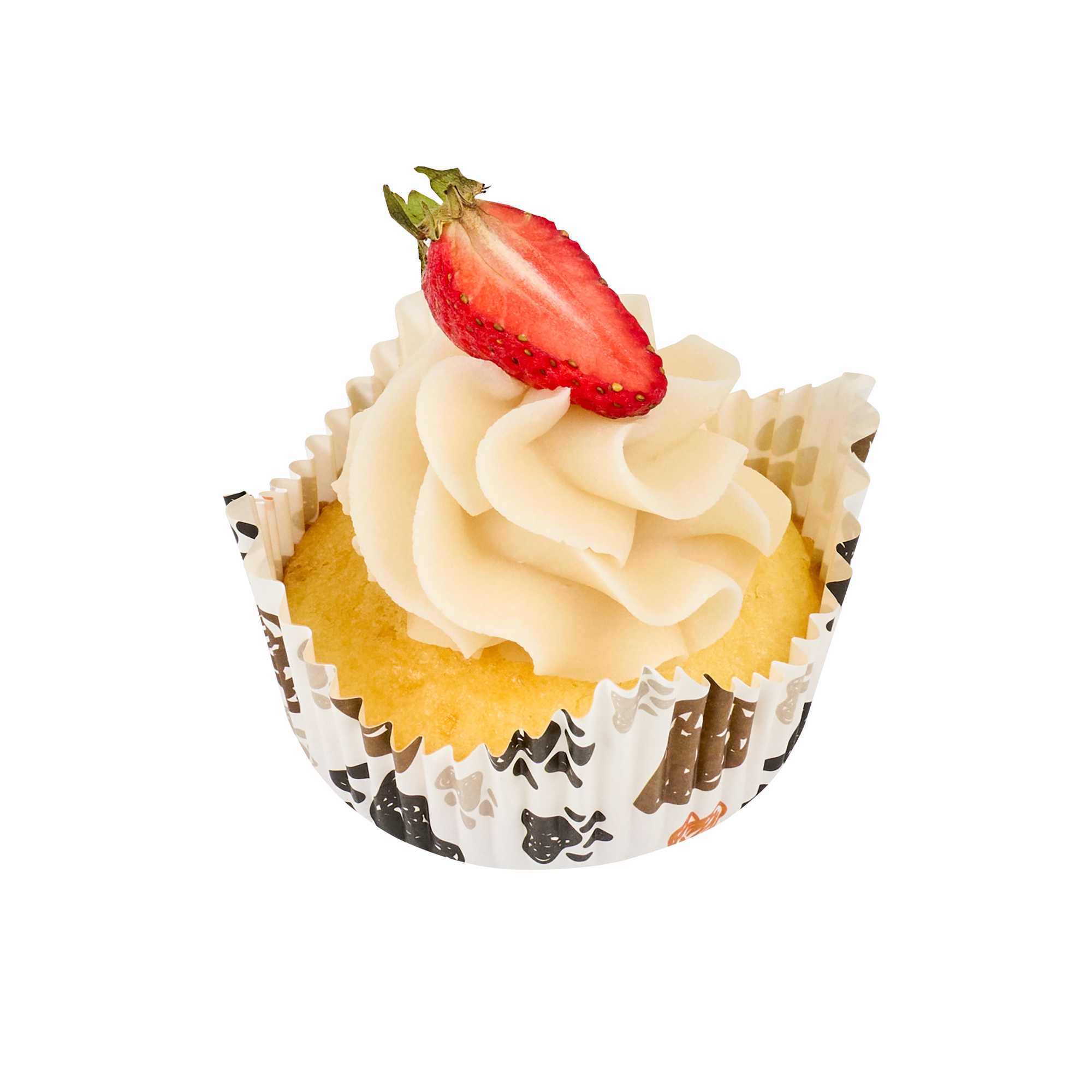 Panificio 4 oz Petal Paper Baking Cup - Paw Print, Ridged, Greaseproof - 2 1/4" x 2 1/4" x 1 1/2" - 4000 count box