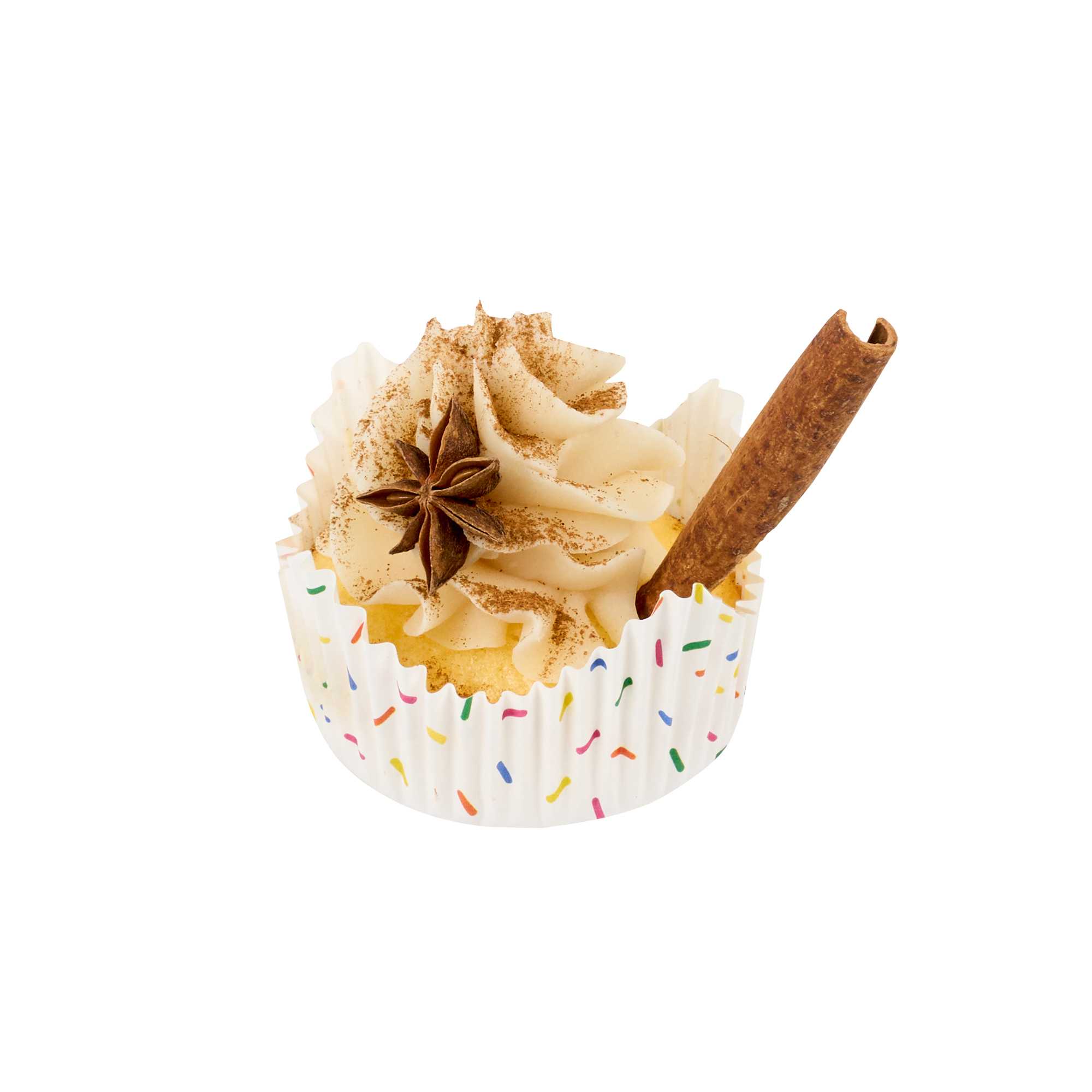 Panificio 4 oz Petal Paper Baking Cup - Colorful Confetti, Ridged, Greaseproof - 2 1/4" x 2 1/4" x 1 1/2" - 4000 count box