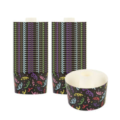 Panificio 53 oz Paper Baking Ring Mold - Colorful Streamers, Greaseproof - 5 3/4