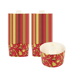 Panificio 38 oz Paper Baking Ring Mold - Christmas, Greaseproof - 5