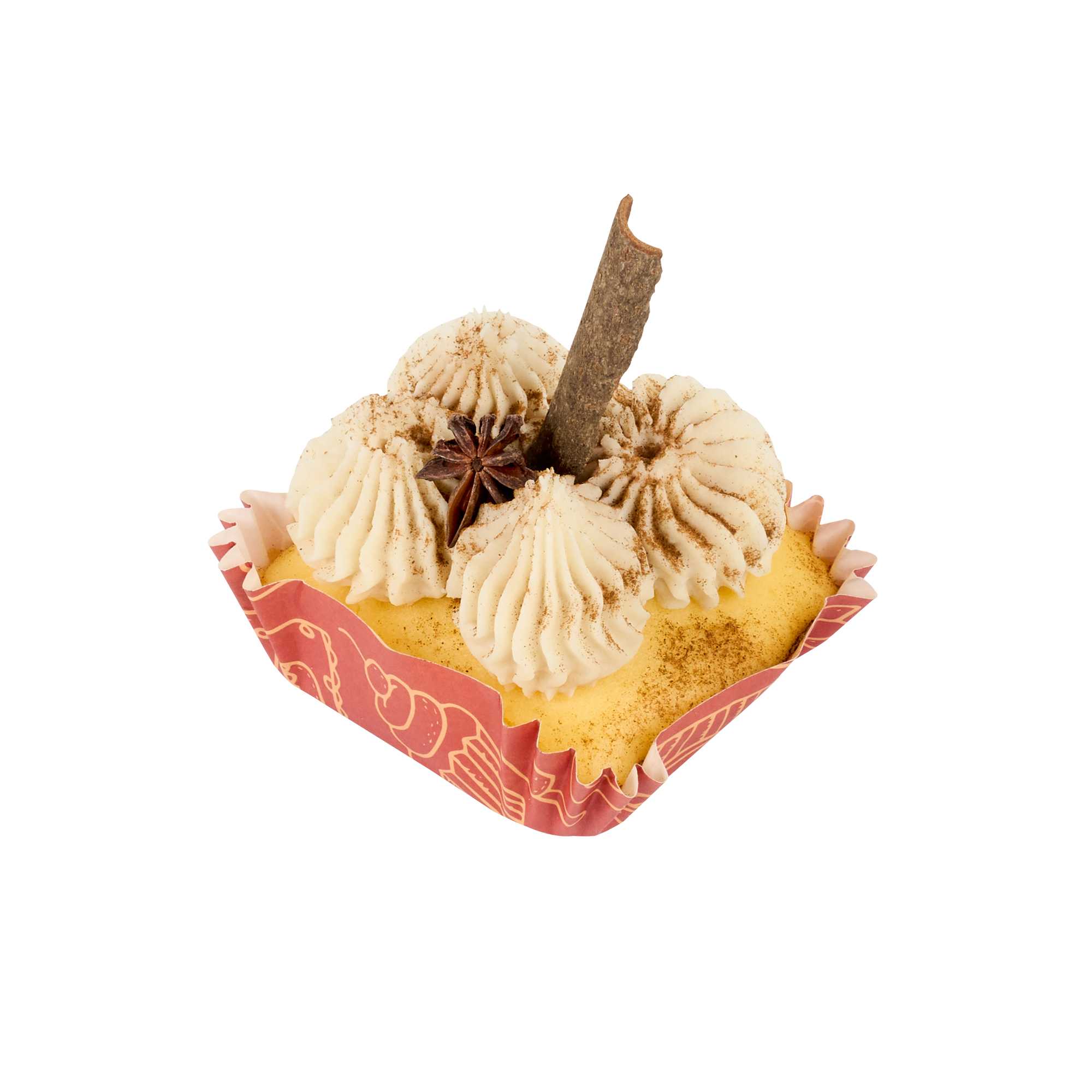 Panificio 6 oz Square Brown Paper Baking Cup - Bakery, Greaseproof - 3 1/4" x 3 1/4" x 1 1/4" - 4000 count box