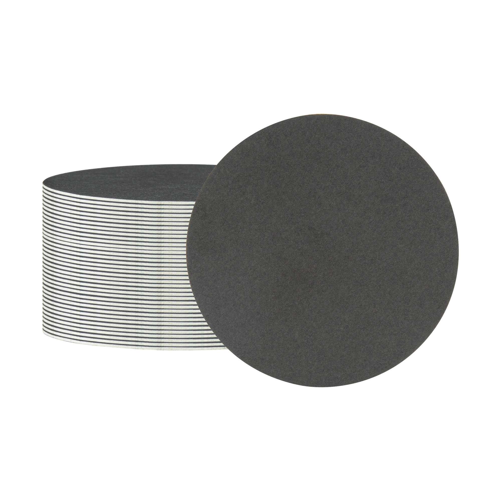 Bar Lux Round Black Paper Coaster - 3 1/2" - 100 count box