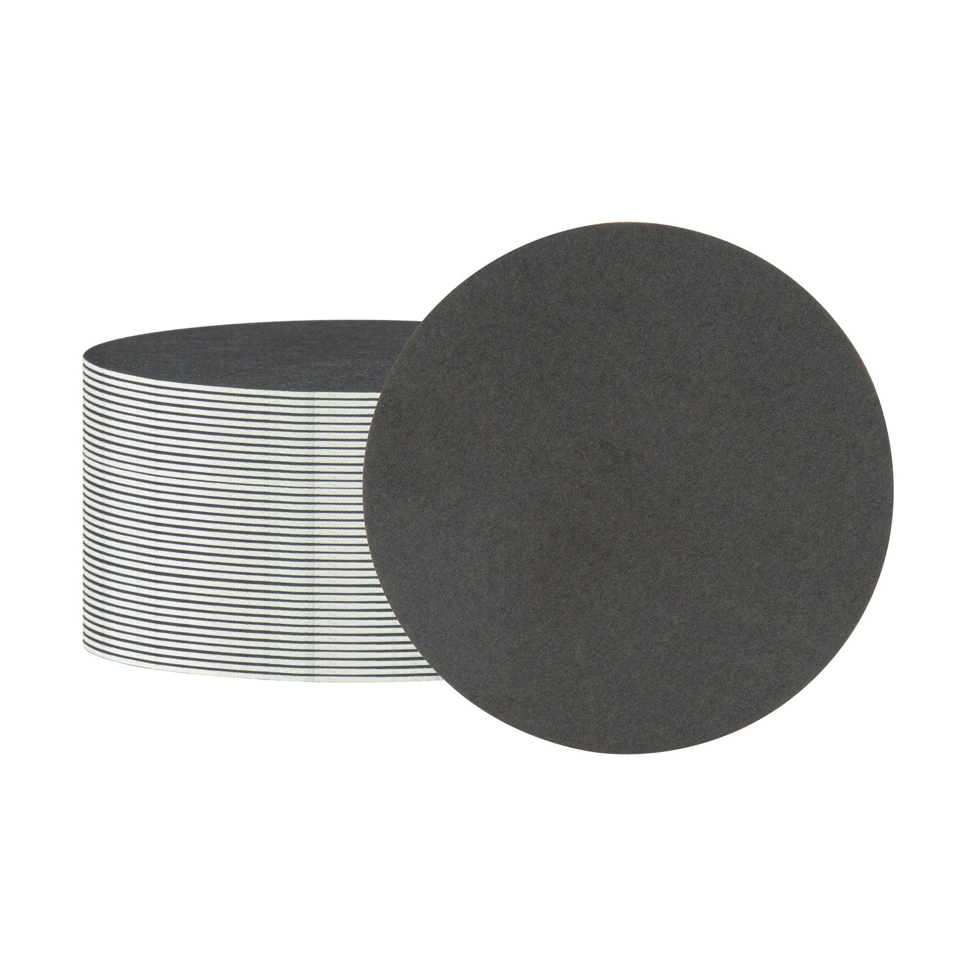 Bar Lux Round Black Paper Coaster - 3 1/2" - 1000 count box