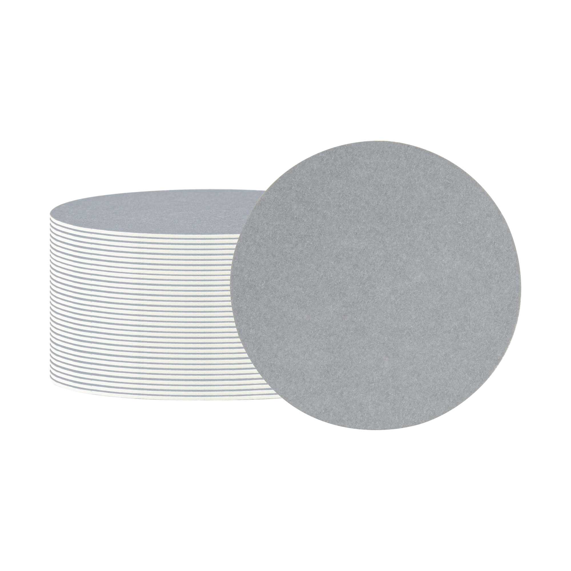 Bar Lux Round Gray Paper Coaster - 3 1/2" - 100 count box
