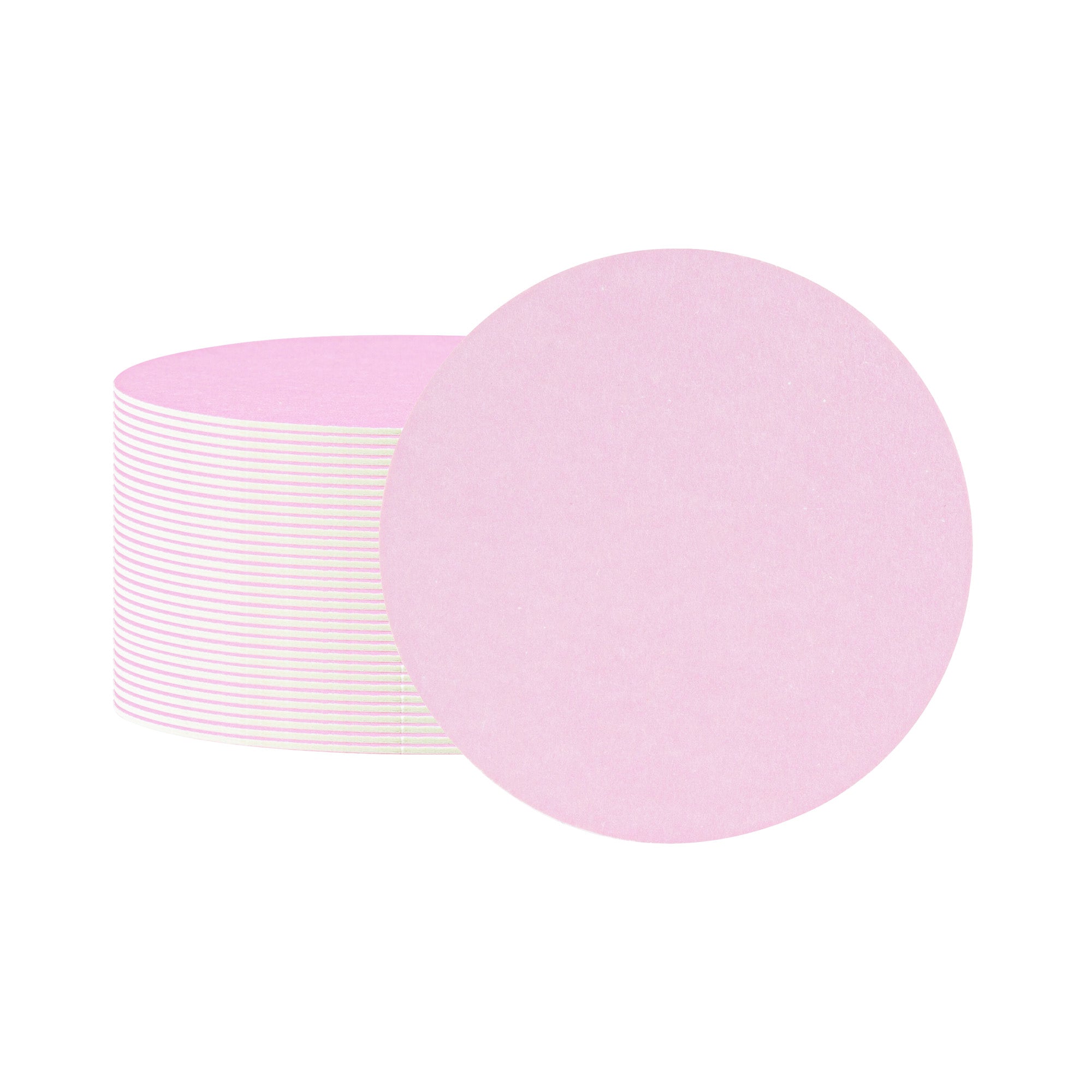 Bar Lux Round Pink Paper Coaster - 3 1/2" - 1000 count box