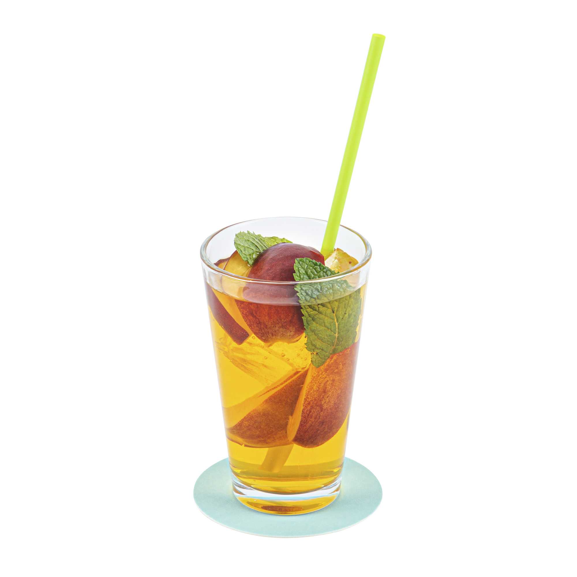 Bar Lux Round Turquoise Paper Coaster - 3 1/2" - 100 count box