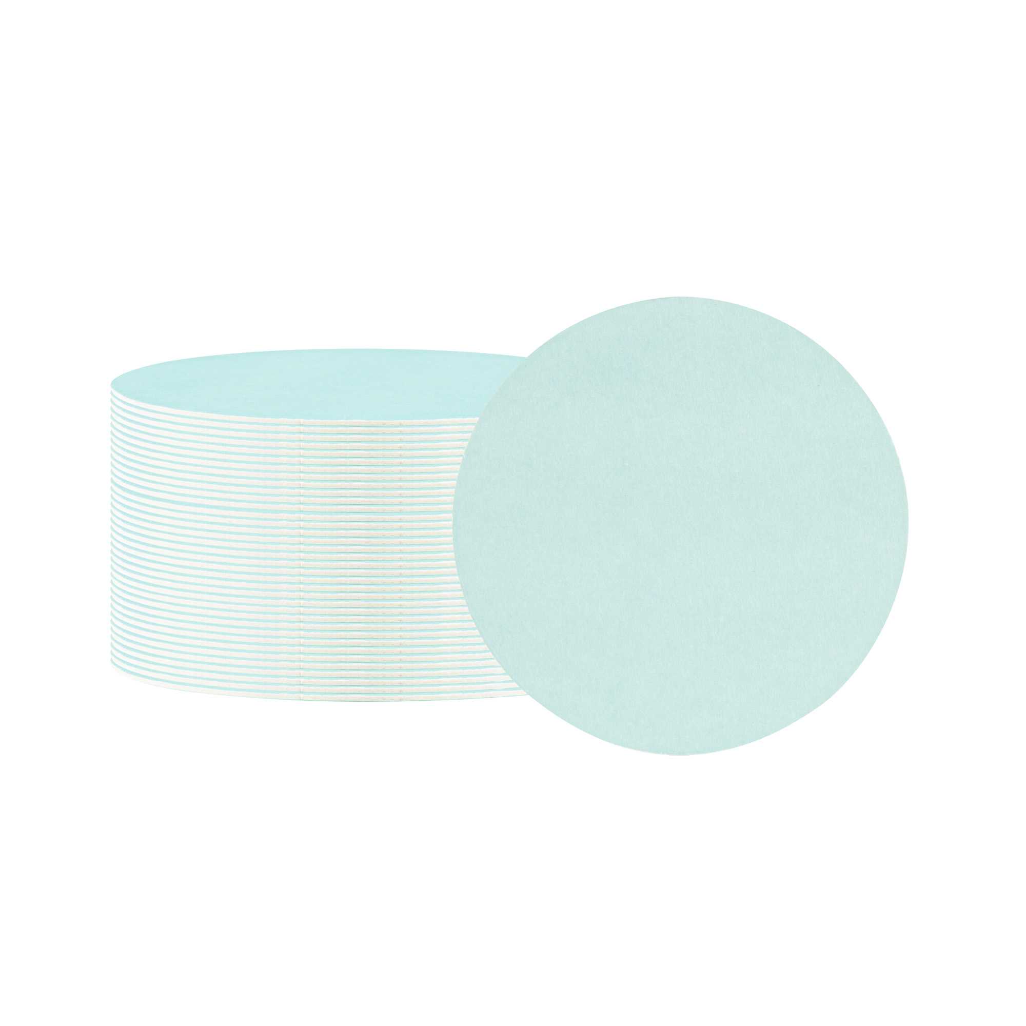 Bar Lux Round Turquoise Paper Coaster - 3 1/2" - 100 count box
