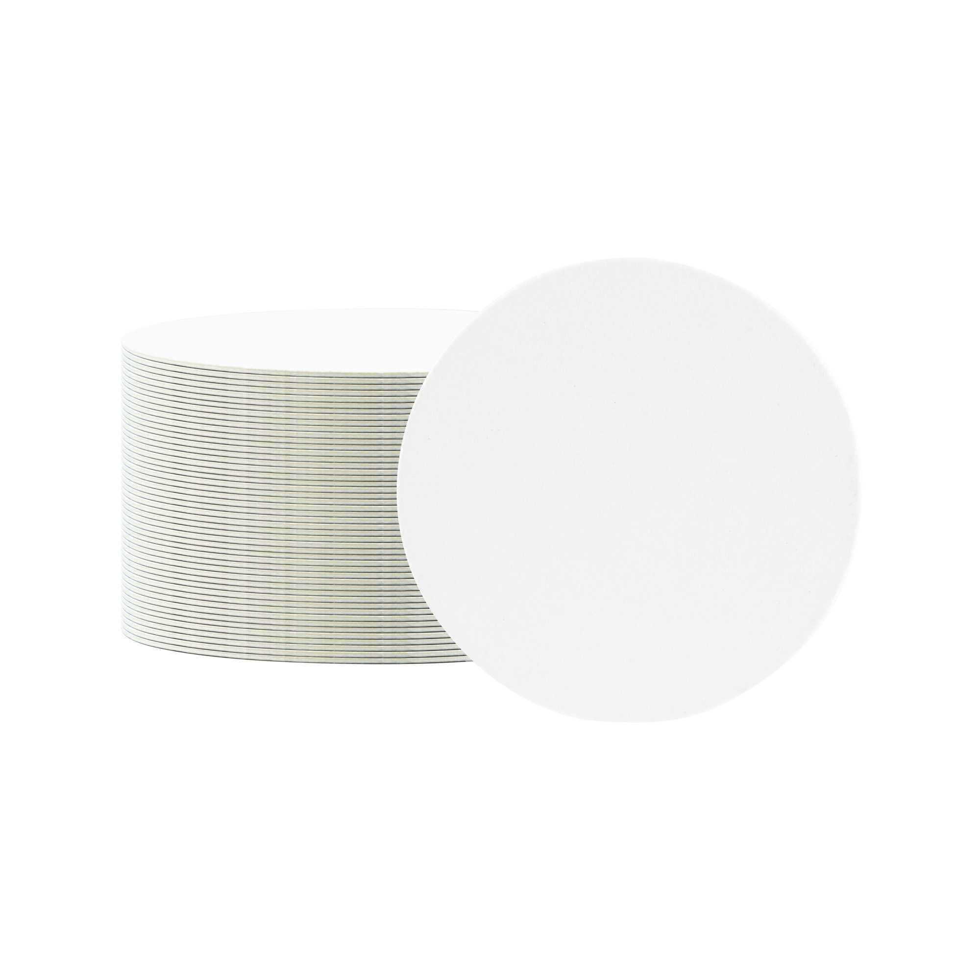 Bar Lux Round White Paper Coaster - 3 1/2" - 100 count box