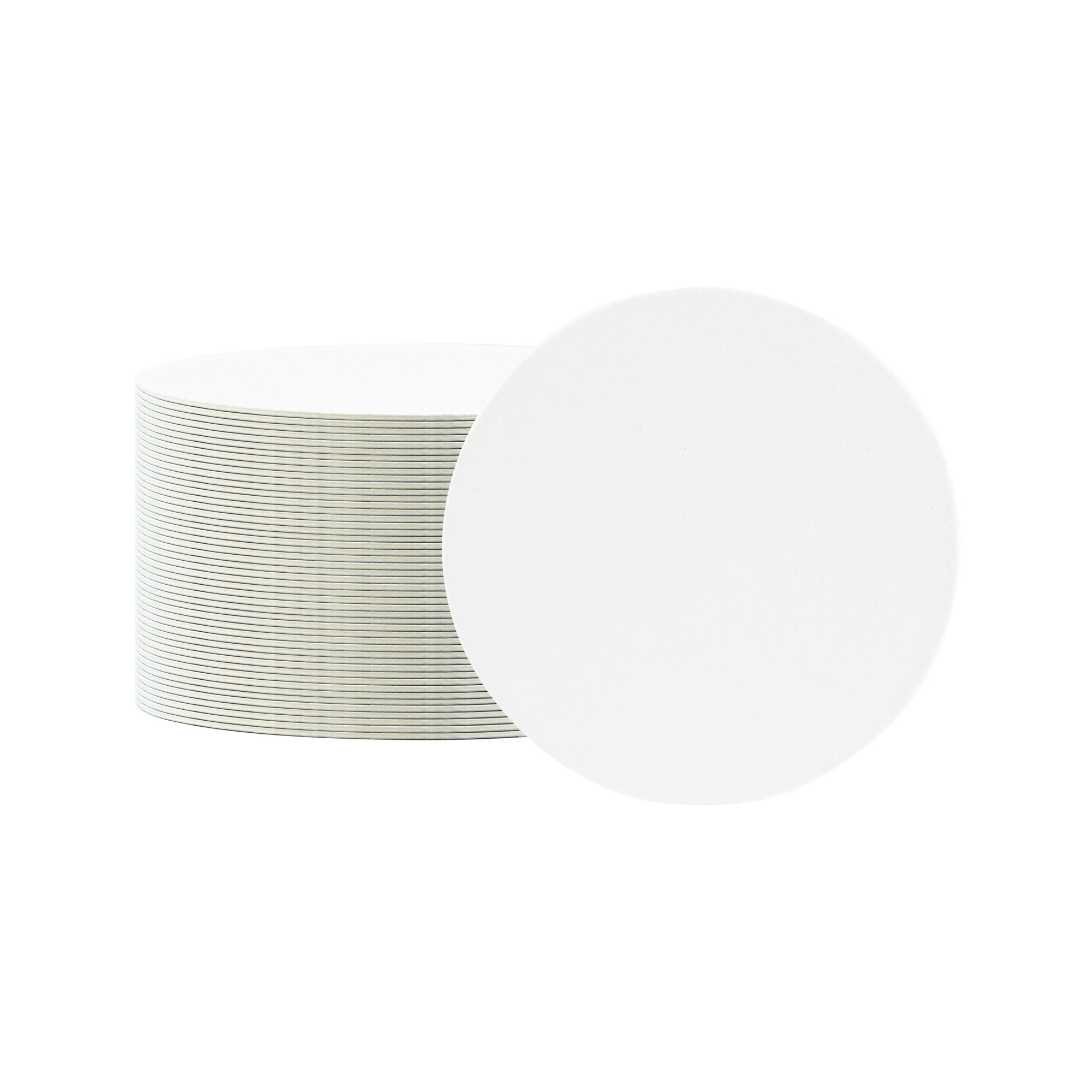 Bar Lux Round White Paper Coaster - 3 1/2" - 1000 count box
