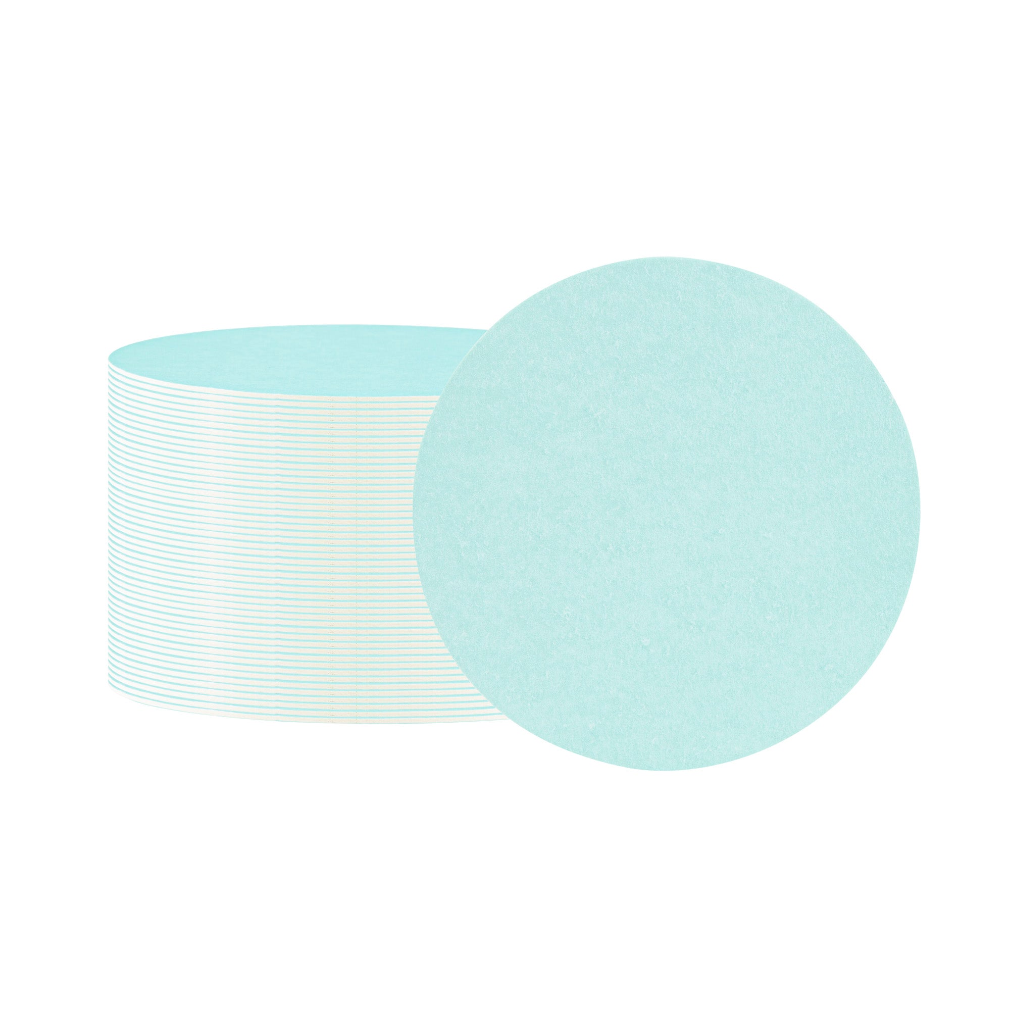 Bar Lux Round Turquoise Paper Coaster - 4" - 1000 count box