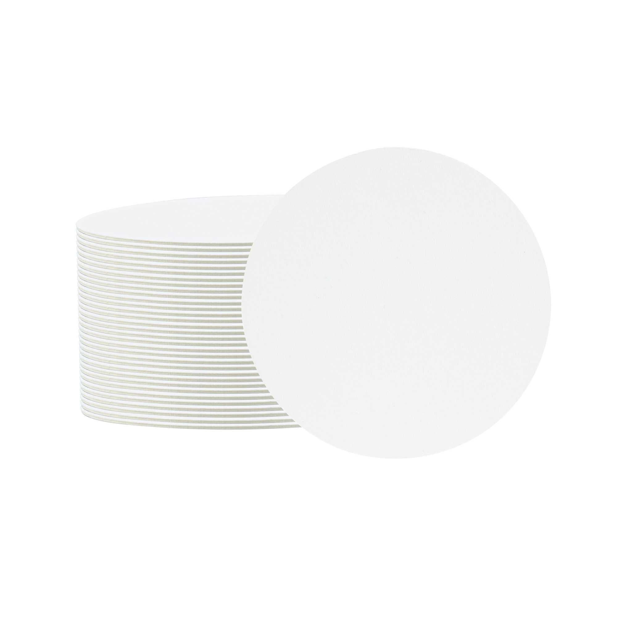 Bar Lux Round White Paper Coaster - 4" - 100 count box
