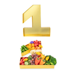 Chef 101 Gold Paper Charcuterie Fillable Number 1 Tray - 12