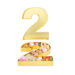 Chef 101 Gold Paper Charcuterie Fillable Number 2 Tray - 12