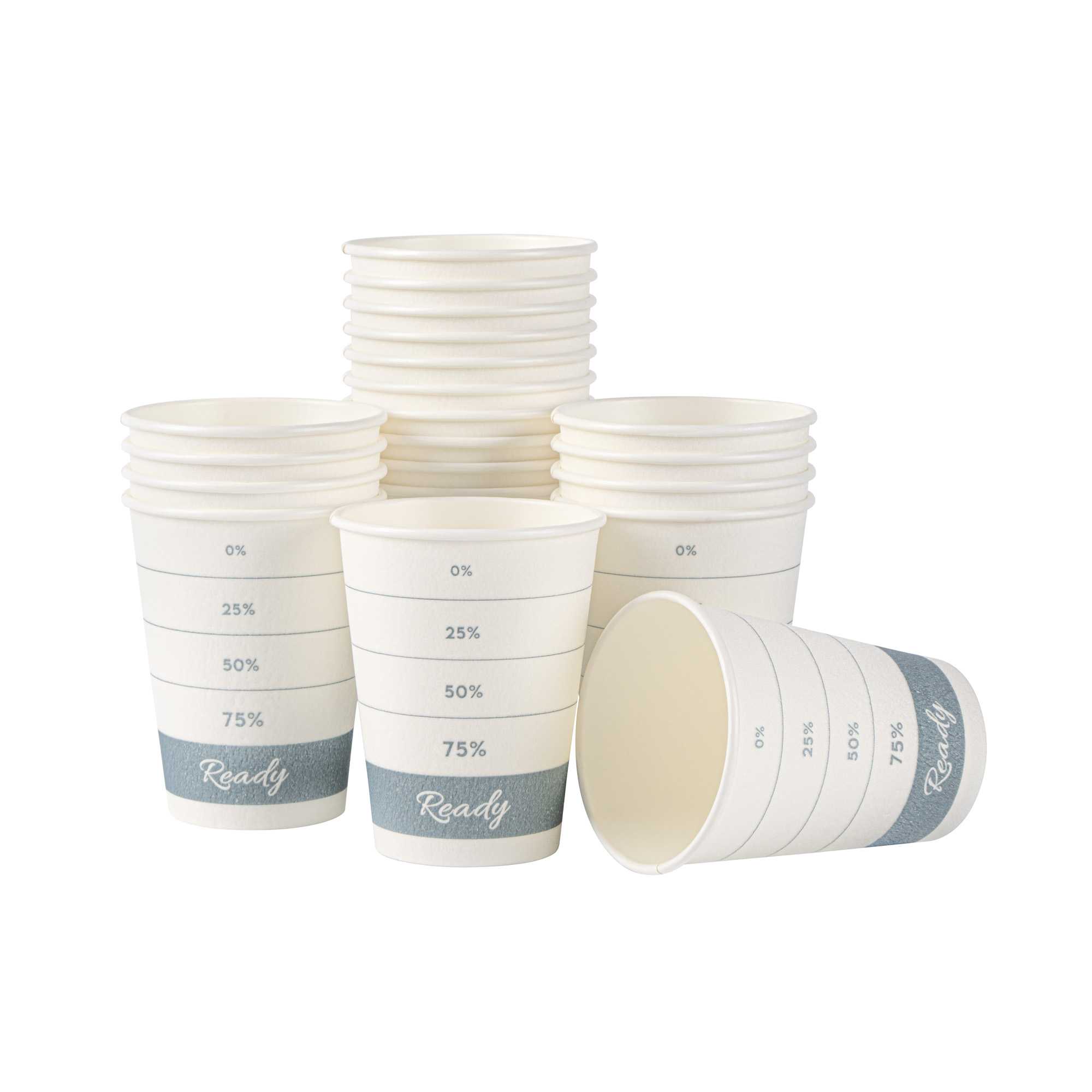 Restpresso 12 oz Green Paper Insulated Hot Cup - Readiness Meter - 500 count box