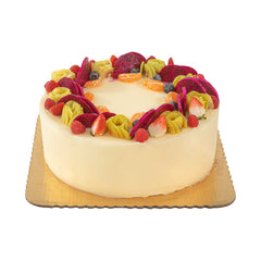 Pastry Tek Square Gold Cake Board - Scalloped Edge - 13 3/4