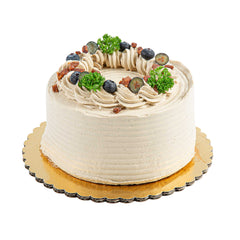 Pastry Tek Round Gold Cake Board - Scalloped Edge - 8