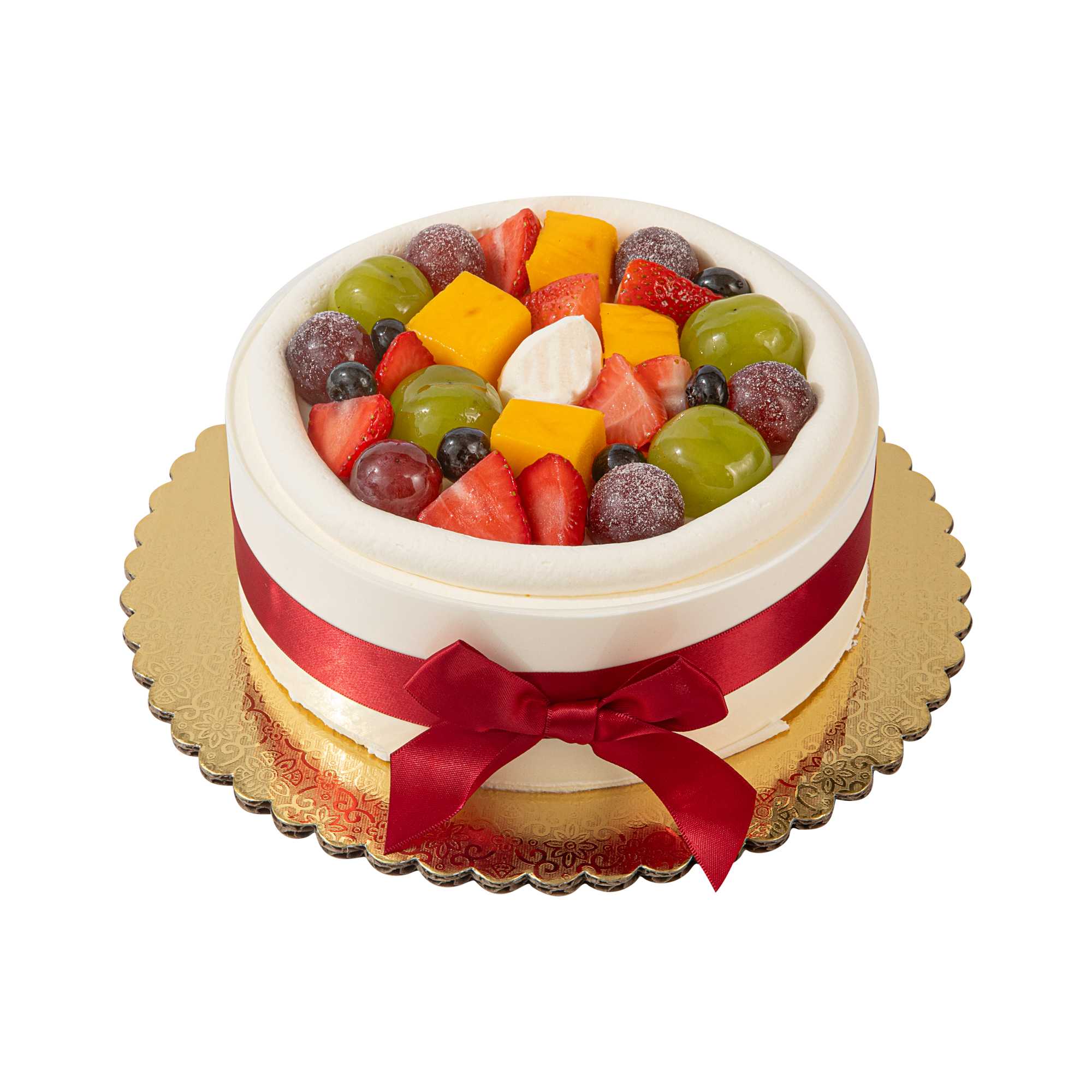 Pastry Tek Round Gold Cake Board - Scalloped Edge - 10" - 100 count box