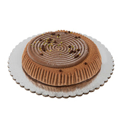 Pastry Tek Round Silver Cake Board - Scalloped Edge - 10