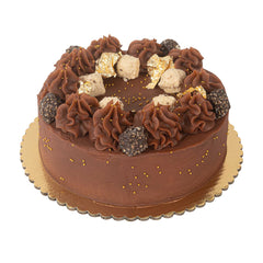 Pastry Tek Round Gold Cake Board - Scalloped Edge - 12