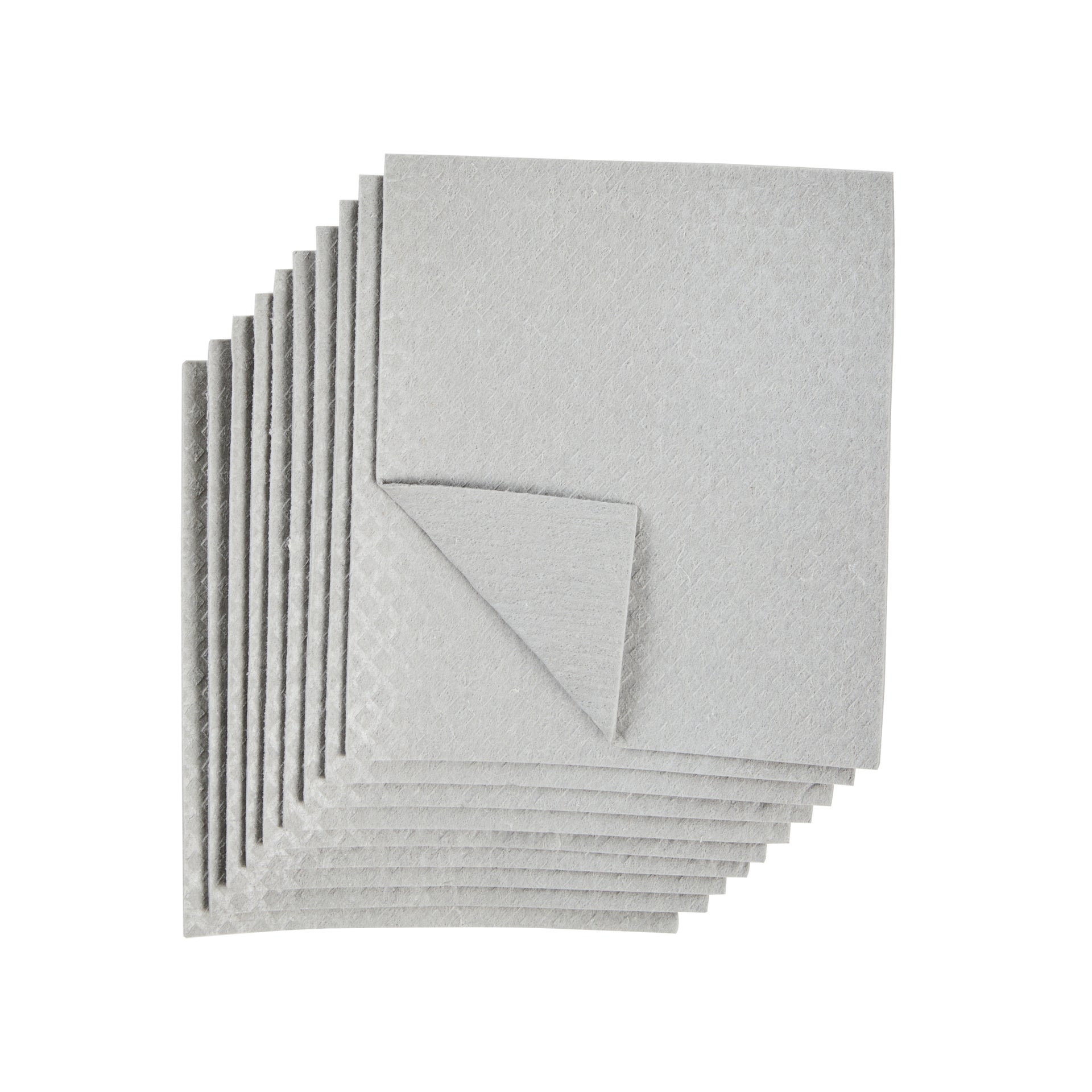 Clean Tek Professional Gray Reusable Swedish Dishcloth - 6 3/4" x 7 3/4" - 200 count box