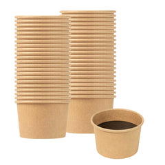 Bio Tek 1 oz Kraft Poly-Coated Paper Portion Cup - 100 count box