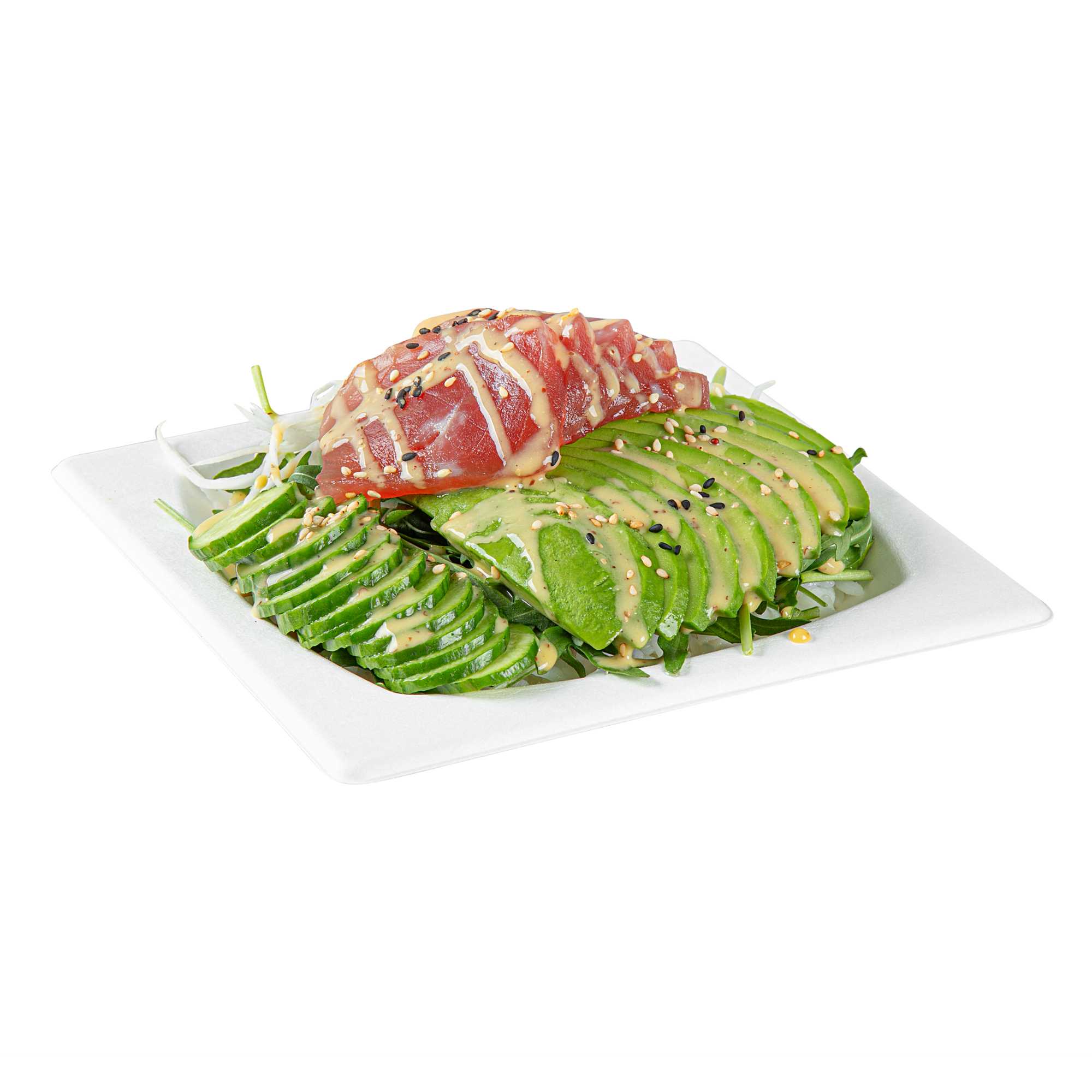 Pulp Safe No PFAS Added Square White Sugarcane / Bagasse Plate - Home Compostable - 6 3/4" x 6 3/4" - 1000 Count Box