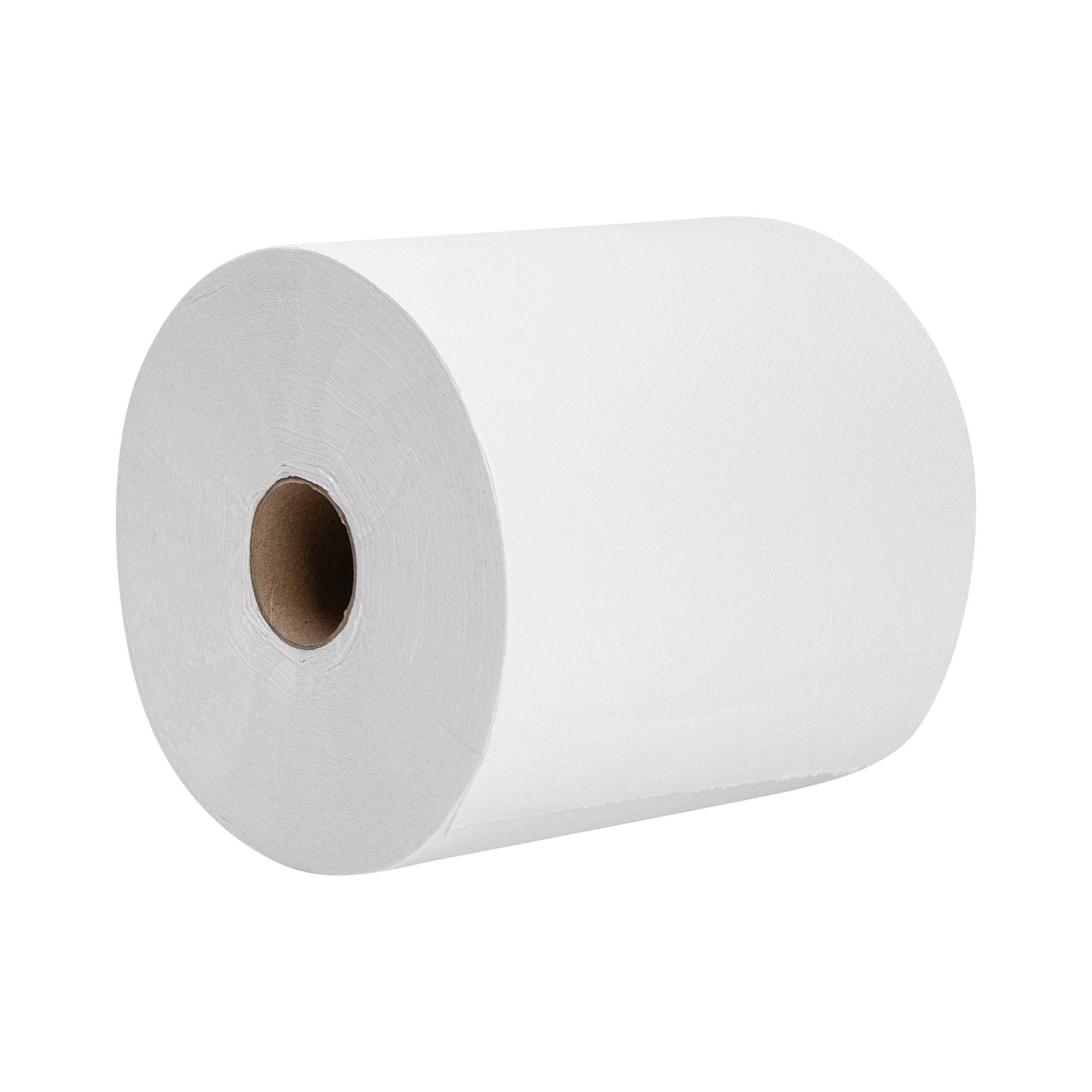 Clean Tek Professional White Hardwound Paper Towel Roll - Aircell, Through-Air-Dry (TAD) - 7 3/4" - 12 count box